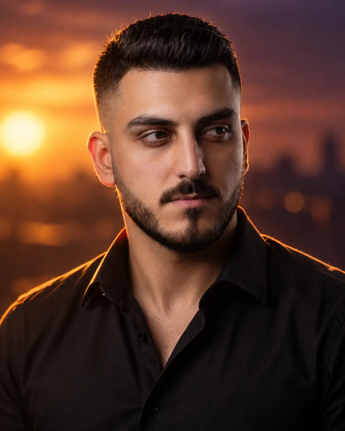 Retrato ao Pôr do Sol