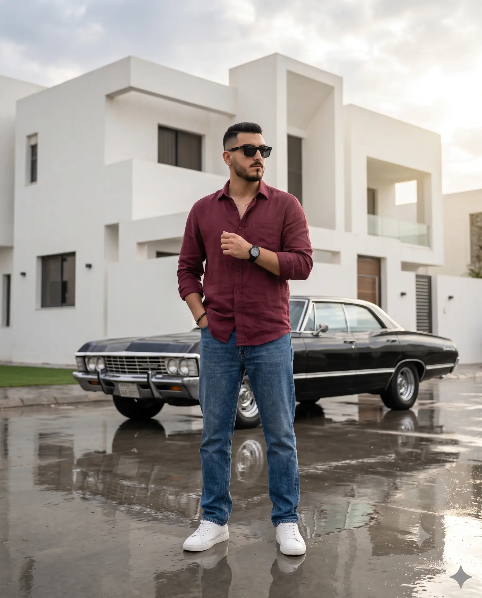 Elegância com Carro Clássico