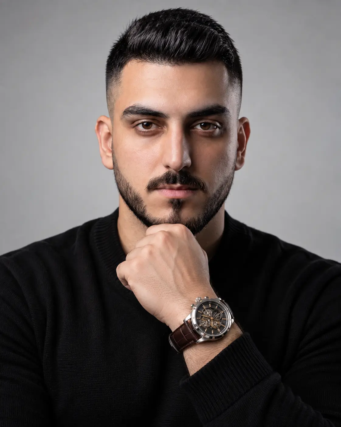 Retrato com Relógio