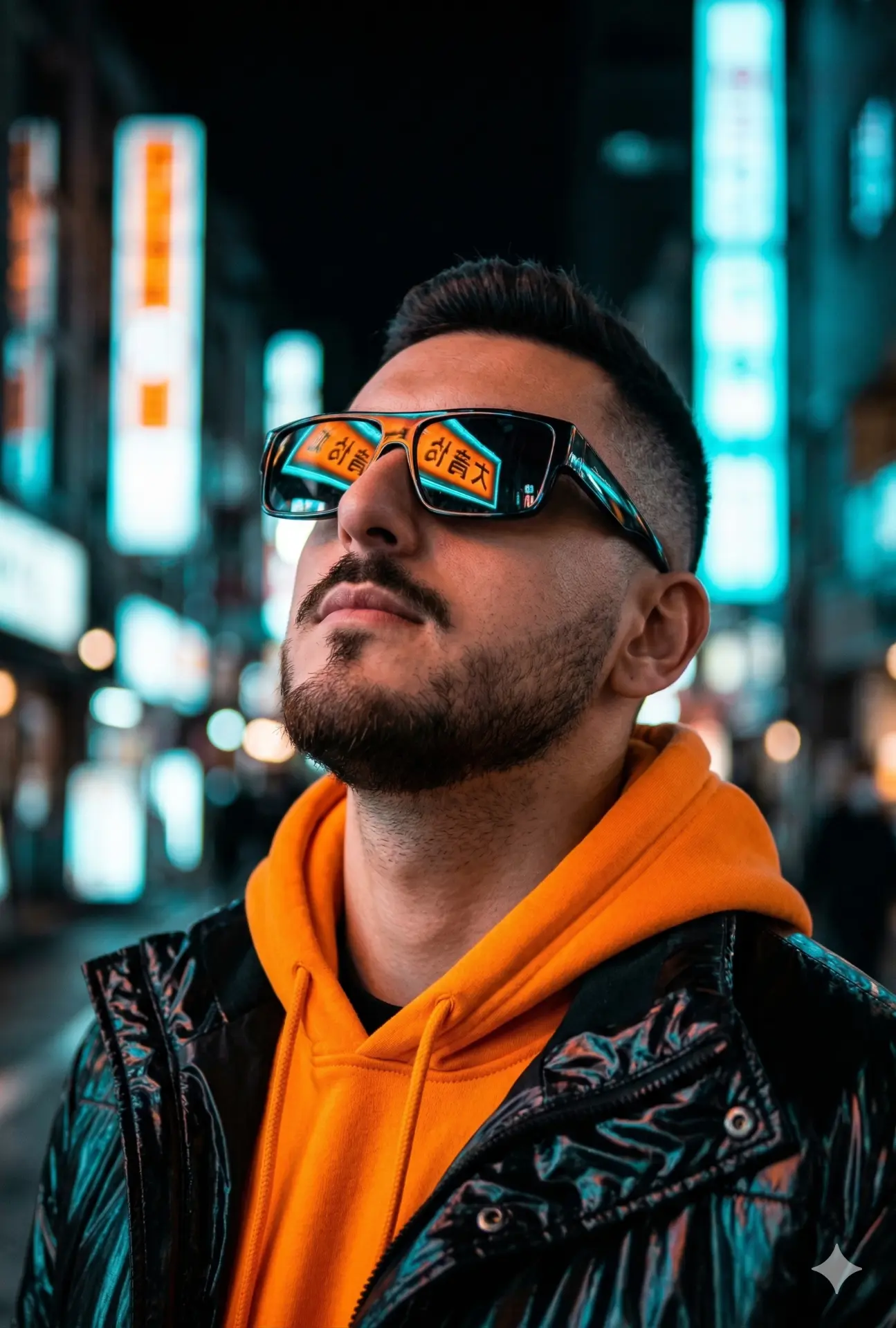 Noite Neon Laranja
