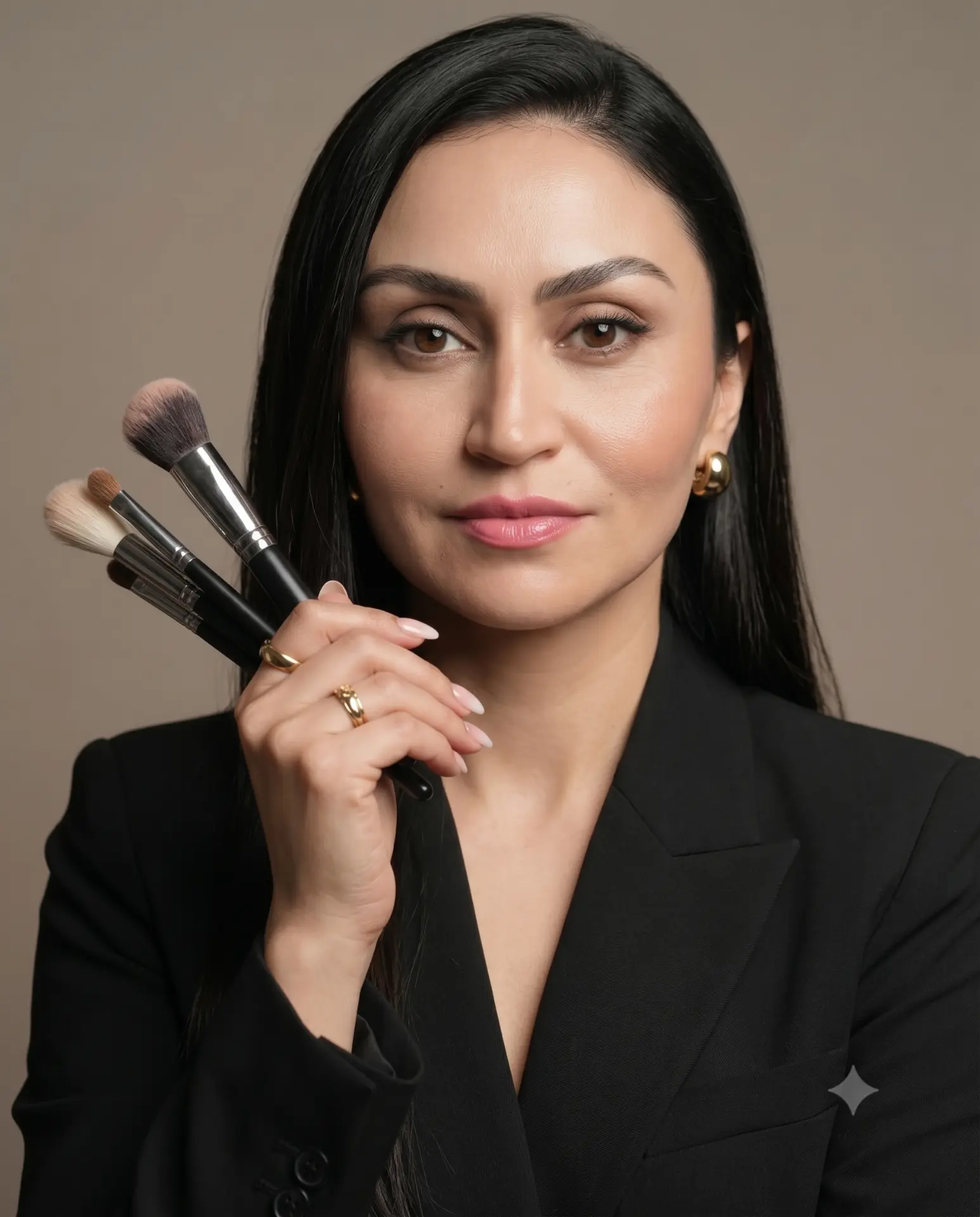 Pincéis e Blazer Preto